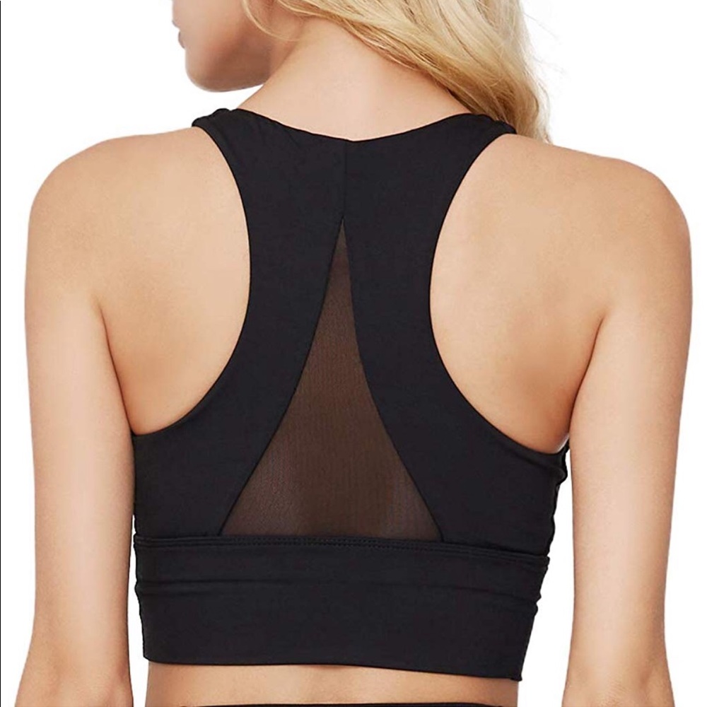 Black Padded Sports Bra XL